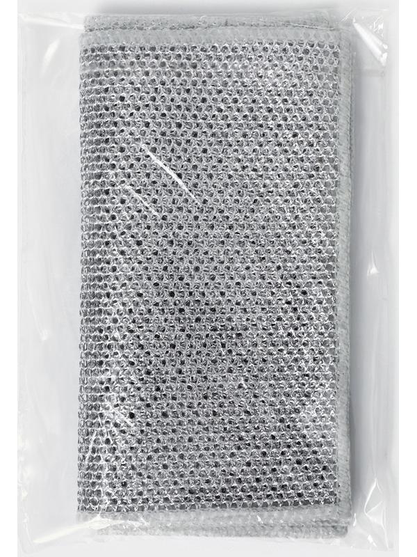 Салфетка для мытья посуды, металлическая, однослойная, 5 шт, 19×19 см