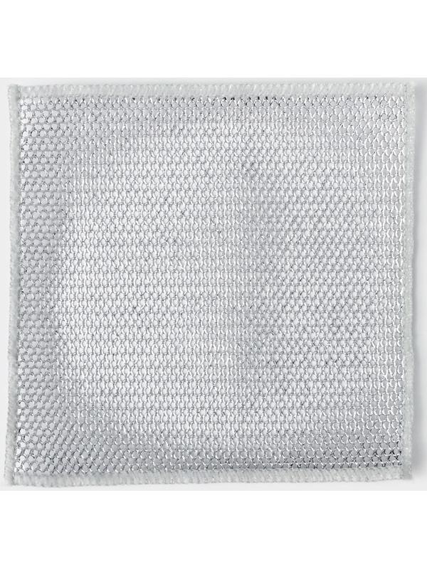 Салфетка для мытья посуды, металлическая, однослойная, 5 шт, 19×19 см