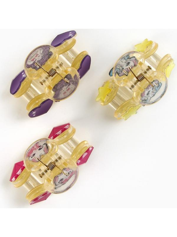 Краб для волос, 5.5 х 3.5 х 2 см МИКС