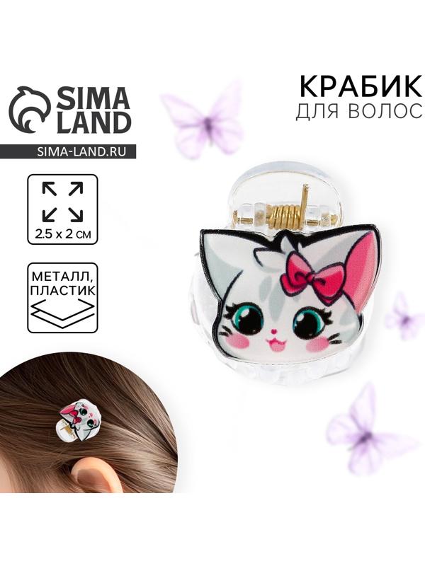 Краб для волос «Самой милой», 2.5 х 2 х 2 см