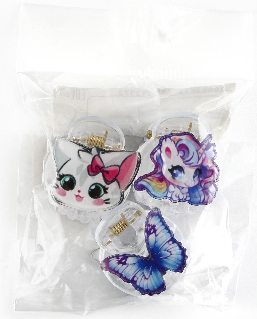 Краб для волос, 2.5×2×2 см, МИКС