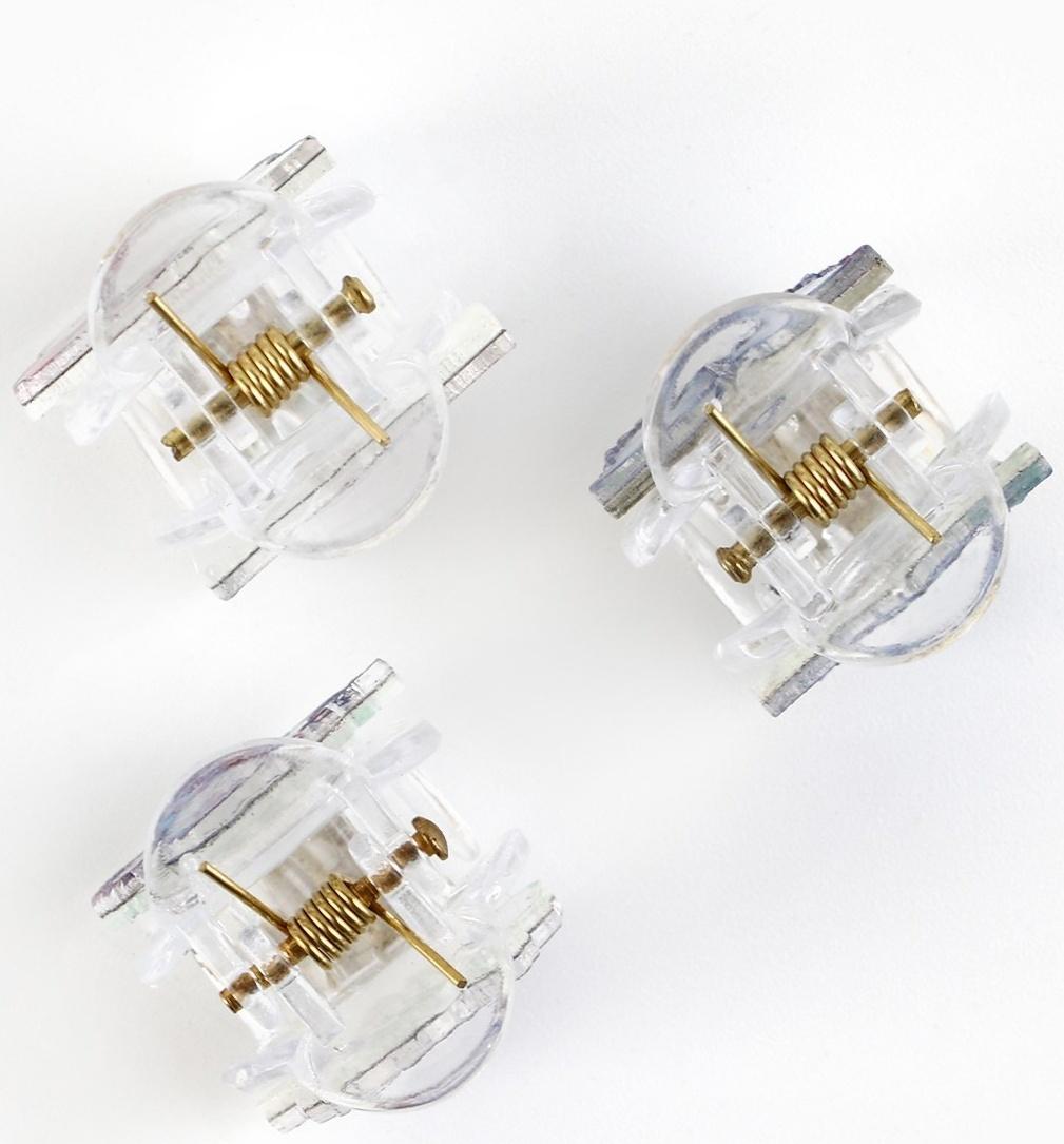 Краб для волос, 2.5×2×2 см, МИКС