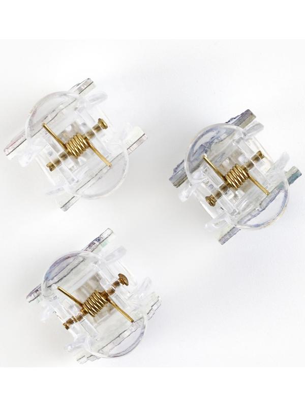 Краб для волос, 2.5×2×2 см, МИКС