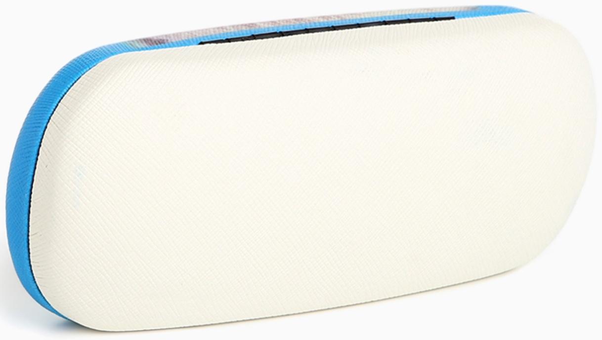 Футляр для очков на хлопушке, длина 16 см, цвет голубой