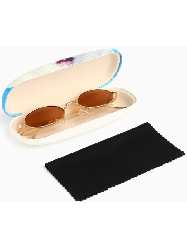 Футляр для очков на хлопушке, длина 16 см, цвет голубой