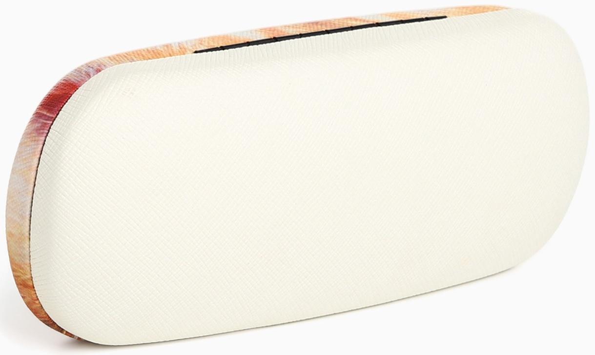 Футляр для очков на хлопушке, длина 16 см, цвет рыжий