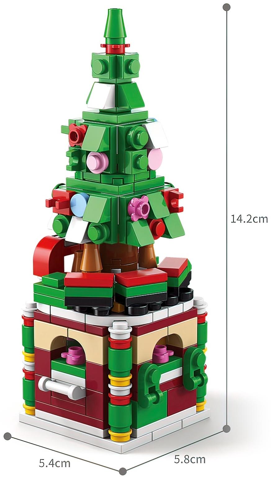 Конструктор «Большой подарок. Ёлка на Новый год», 6 в 1, 332 детали
