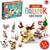 Новогодний подарок. Конструктор «Сани с оленем», большой набор 6 в 1, 296 деталей