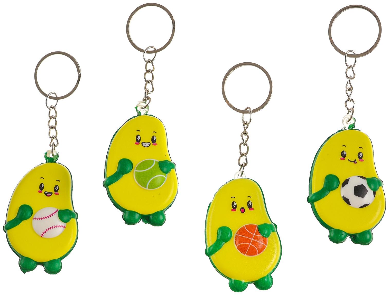Сквиш - брелок детский «Авокадо», антистресс - игрушка, МИКС