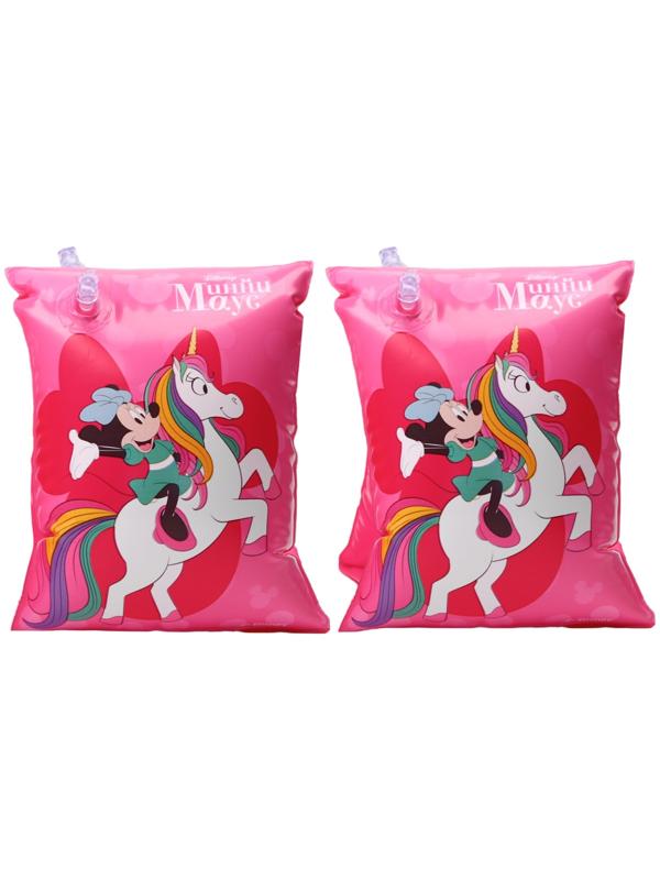 Нарукавники «Минни Маус», детские, для плавания, 20х16 см., цвет розовый