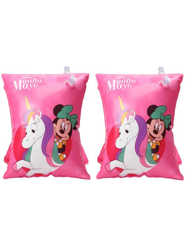 Нарукавники «Минни Маус», детские, для плавания, 20х16 см., цвет розовый