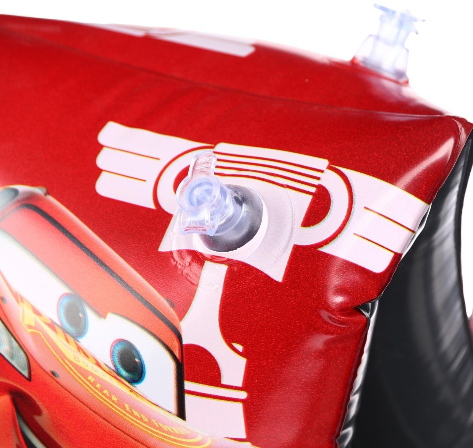 Нарукавники «Тачки», детские для плавания 20х16 см, цвет красный