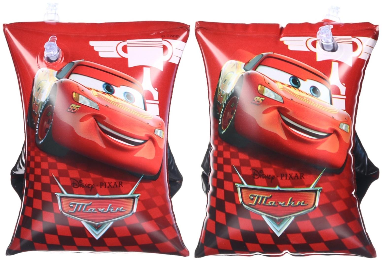 Нарукавники «Тачки», детские для плавания 20х16 см, цвет красный