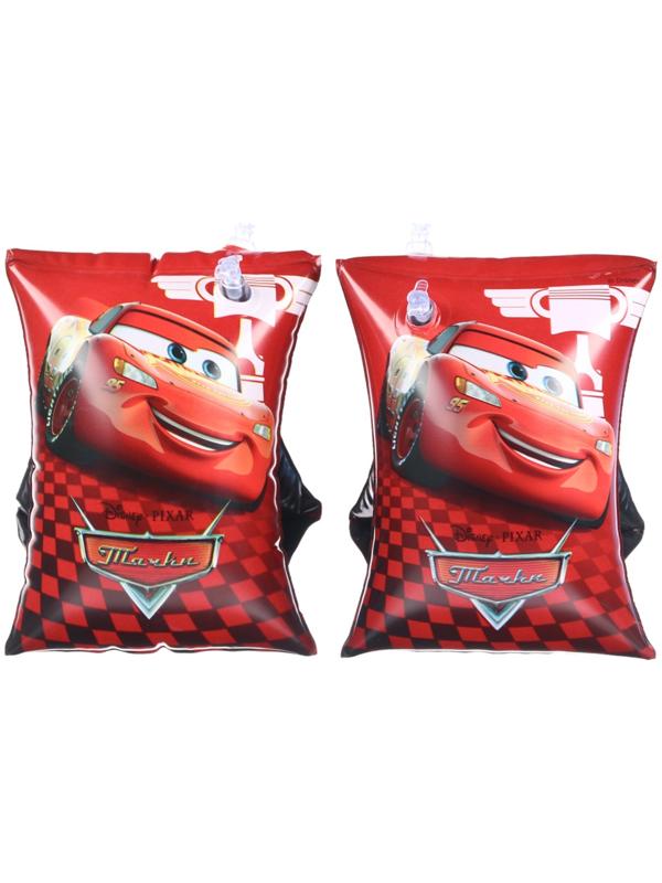 Нарукавники «Тачки», детские для плавания 20х16 см, цвет красный