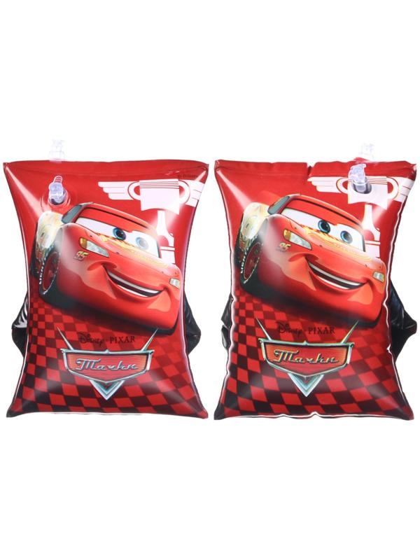 Нарукавники «Тачки», детские для плавания 20х16 см, цвет красный