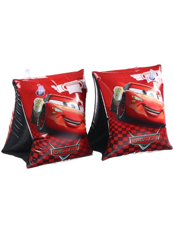 Нарукавники «Тачки», детские для плавания 20х16 см, цвет красный