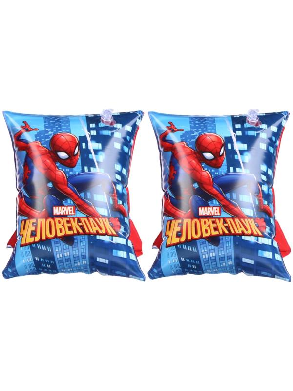 Нарукавники «Человек Паук», детские, для плавания, 20х16 см., цвет синий