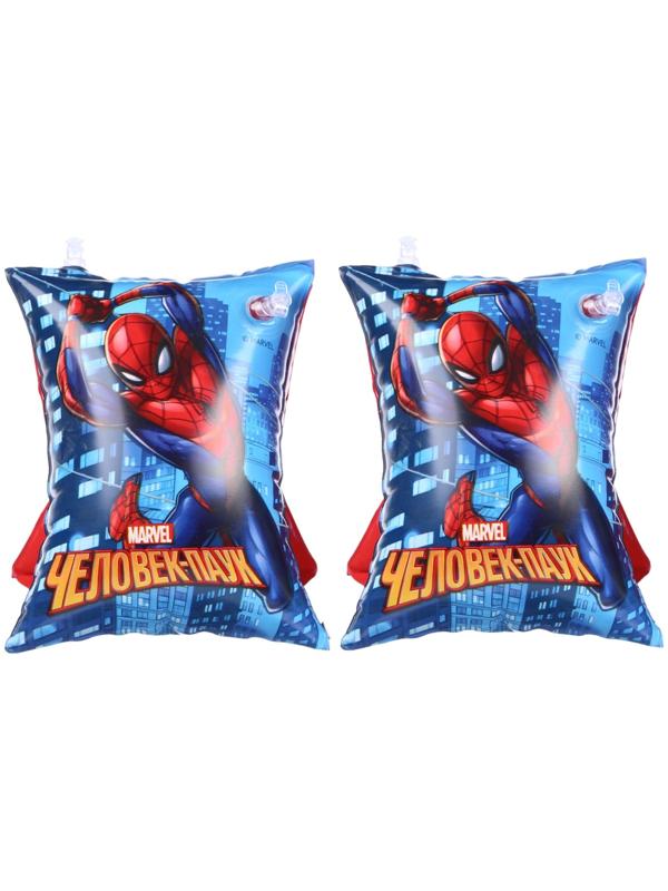 Нарукавники «Человек Паук», детские, для плавания, 20х16 см., цвет синий