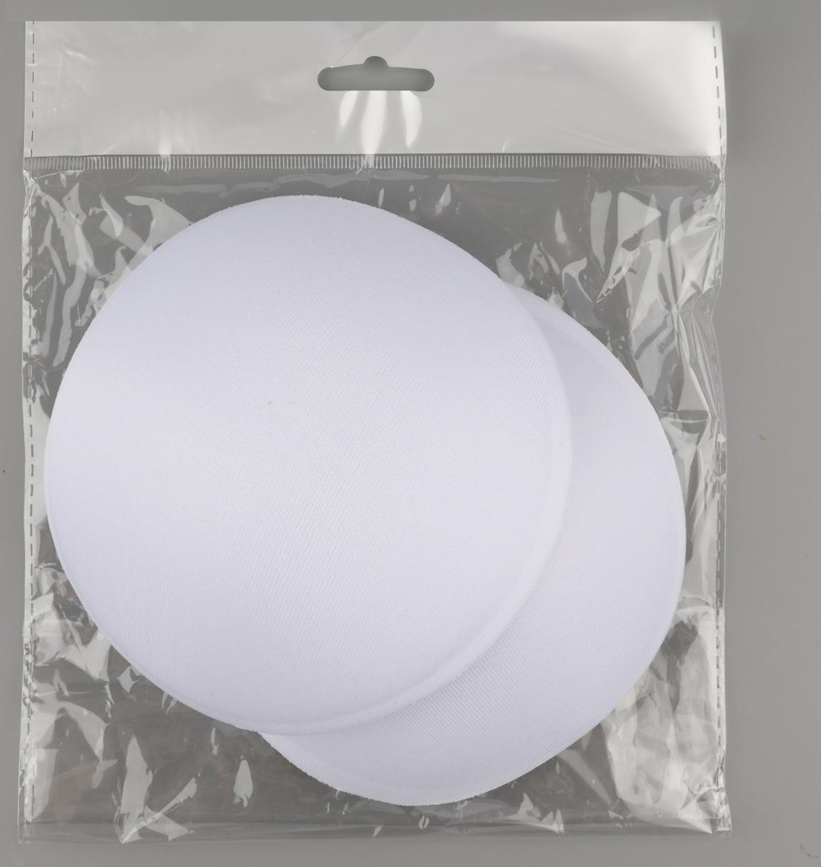 Чашки для бюстгальтера «Круг», 2XL (52), d=16.5 см, пара, белые