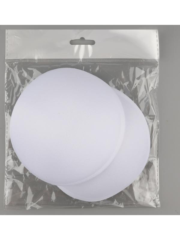 Чашки для бюстгальтера «Круг», 2XL (52), d=16.5 см, пара, белые