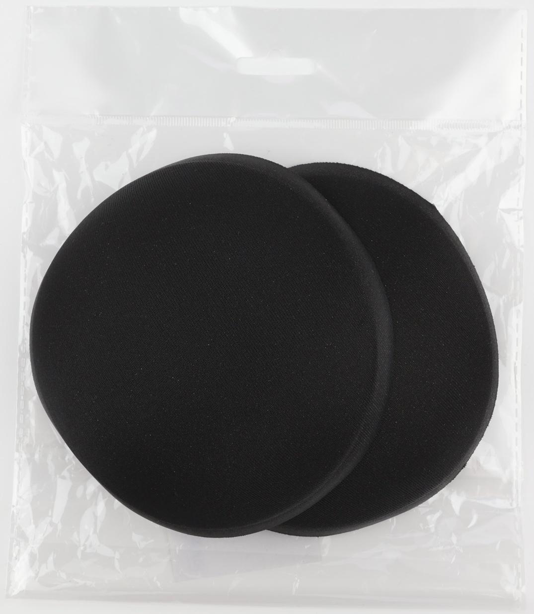 Чашки для бюстгальтера «Круг», 2XL (52), d=16.5 см, пара, чёрные