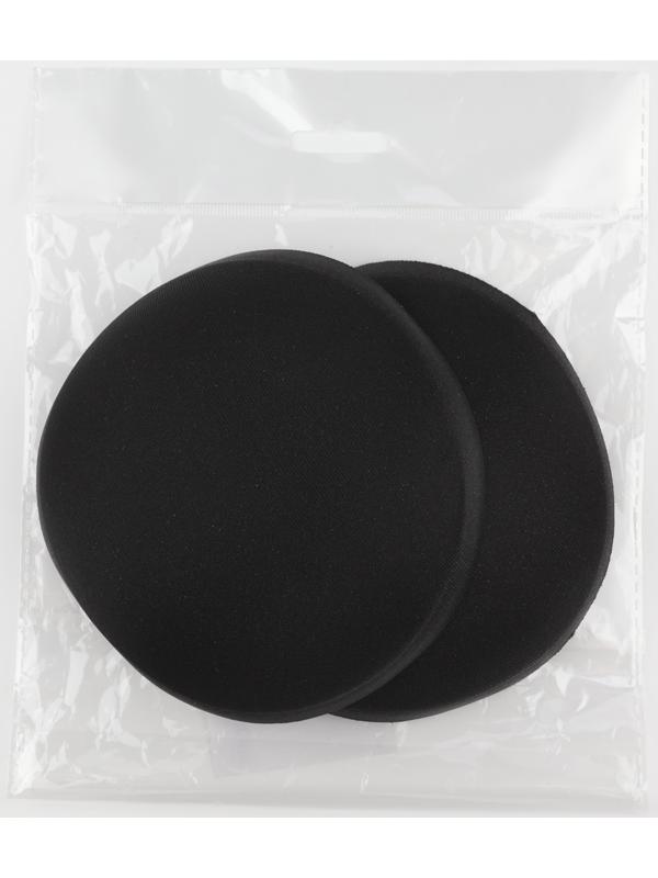 Чашки для бюстгальтера «Круг», 2XL (52), d=16.5 см, пара, чёрные