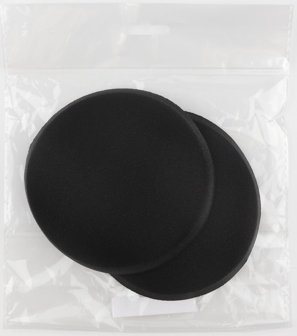 Чашки для бюстгальтера «Круг», L (48), d=14.5 см, пара, чёрные