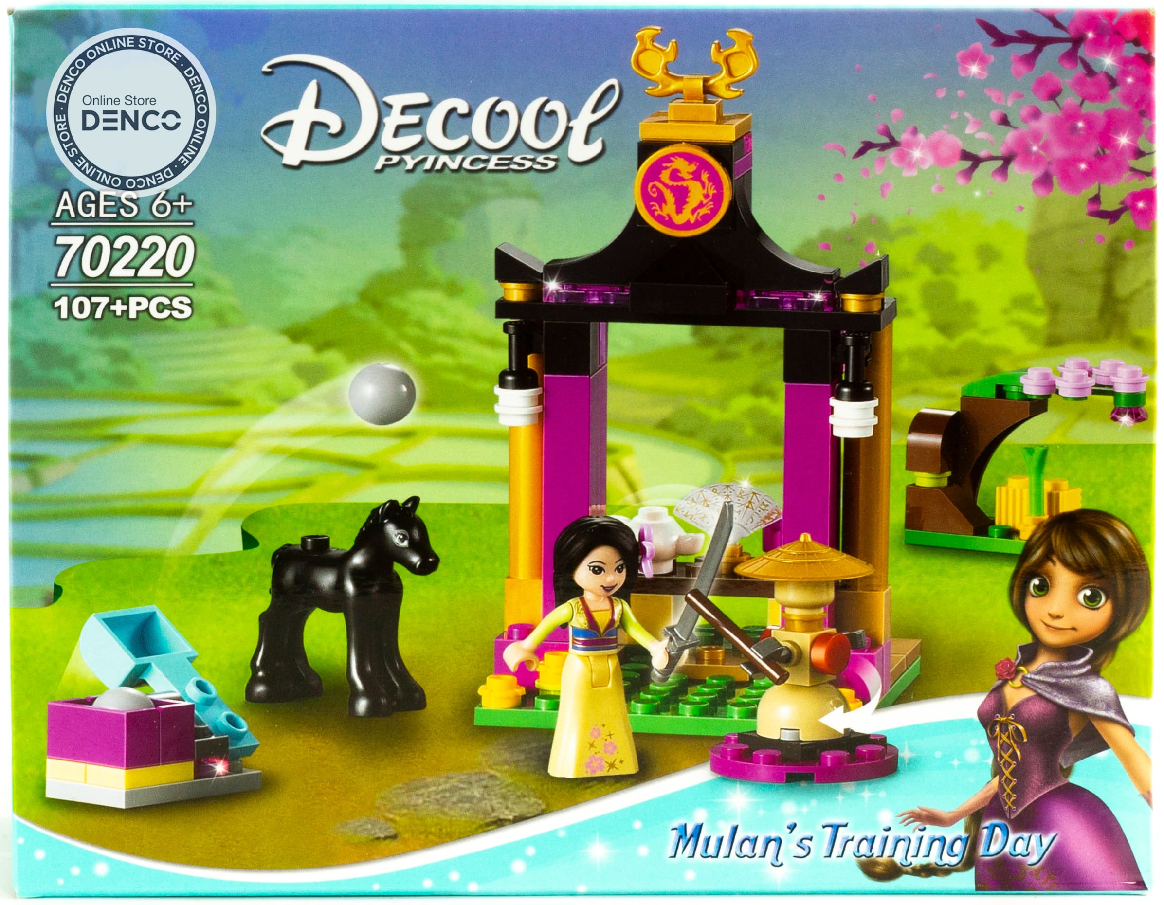 Конструктор Decool «Учебный день Мулан» 70220 (Disney Princess 41151) / 107 деталей