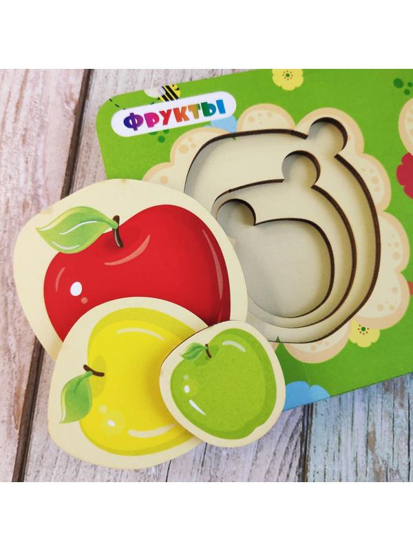 Вкладыш больше - меньше «Фрукты»