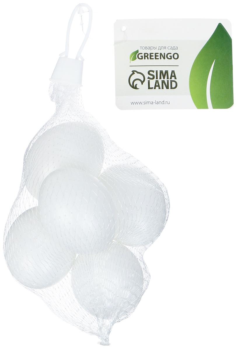 Яйцо искусственное подкладное, для кур, 4×5 см, 1 шт., белое, Greengo