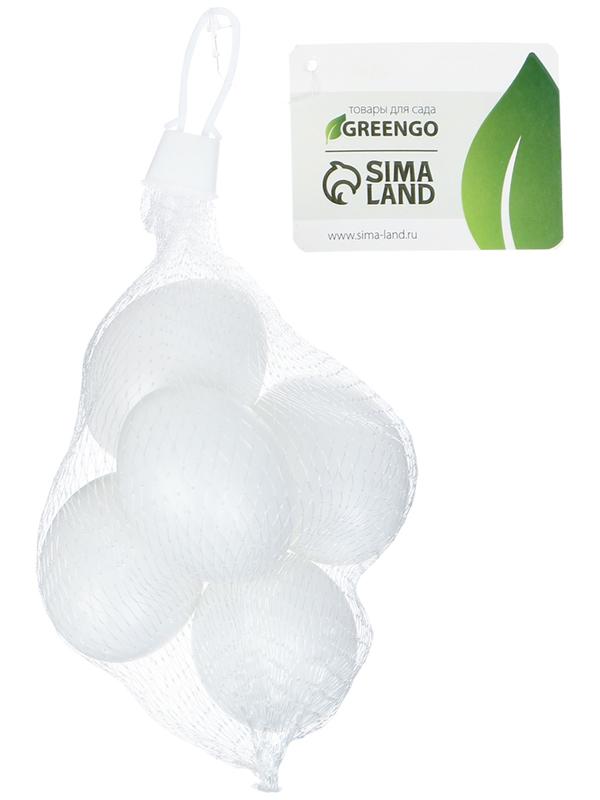 Яйцо искусственное подкладное, для кур, 4×5 см, 1 шт., белое, Greengo