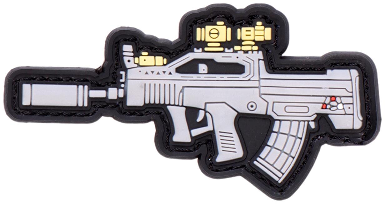 Шеврон на одежду «Автомат», 9×4.5 см, разноцветный