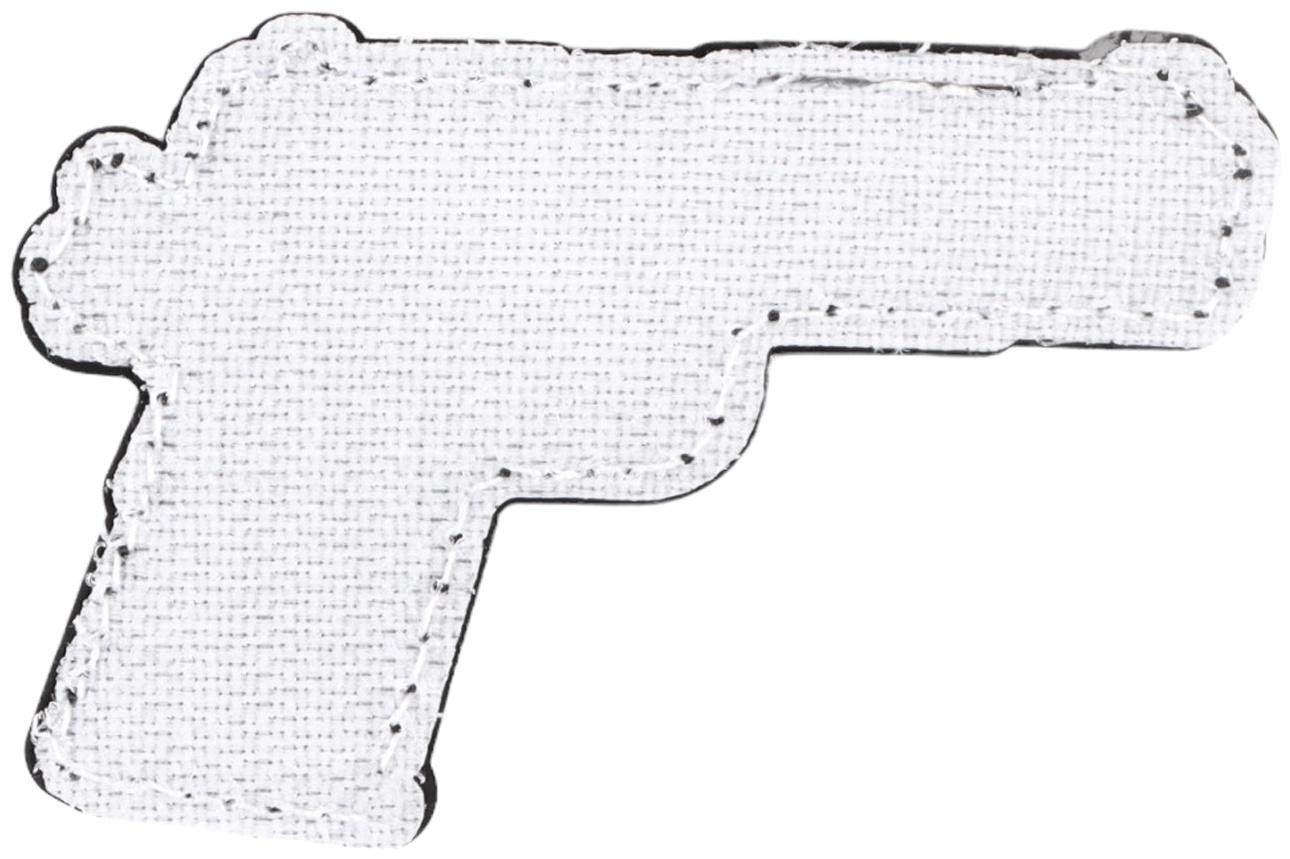 Шеврон на одежду «Пистолет», 6×5 см, разноцветный