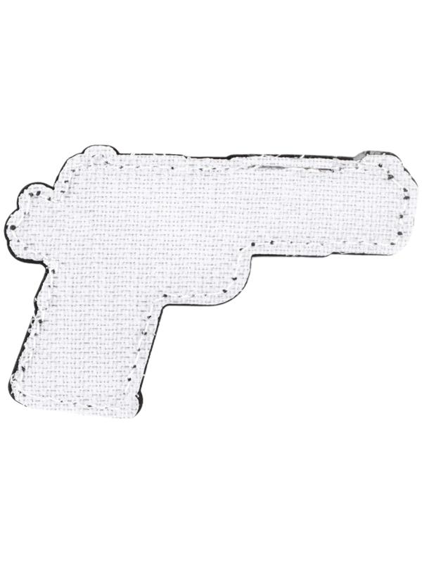 Шеврон на одежду «Пистолет», 6×5 см, разноцветный