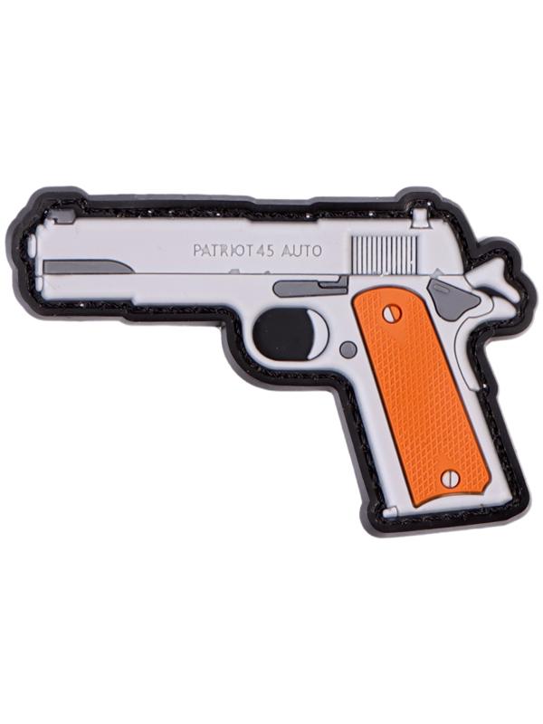 Шеврон на одежду «Пистолет», 6×5 см, разноцветный