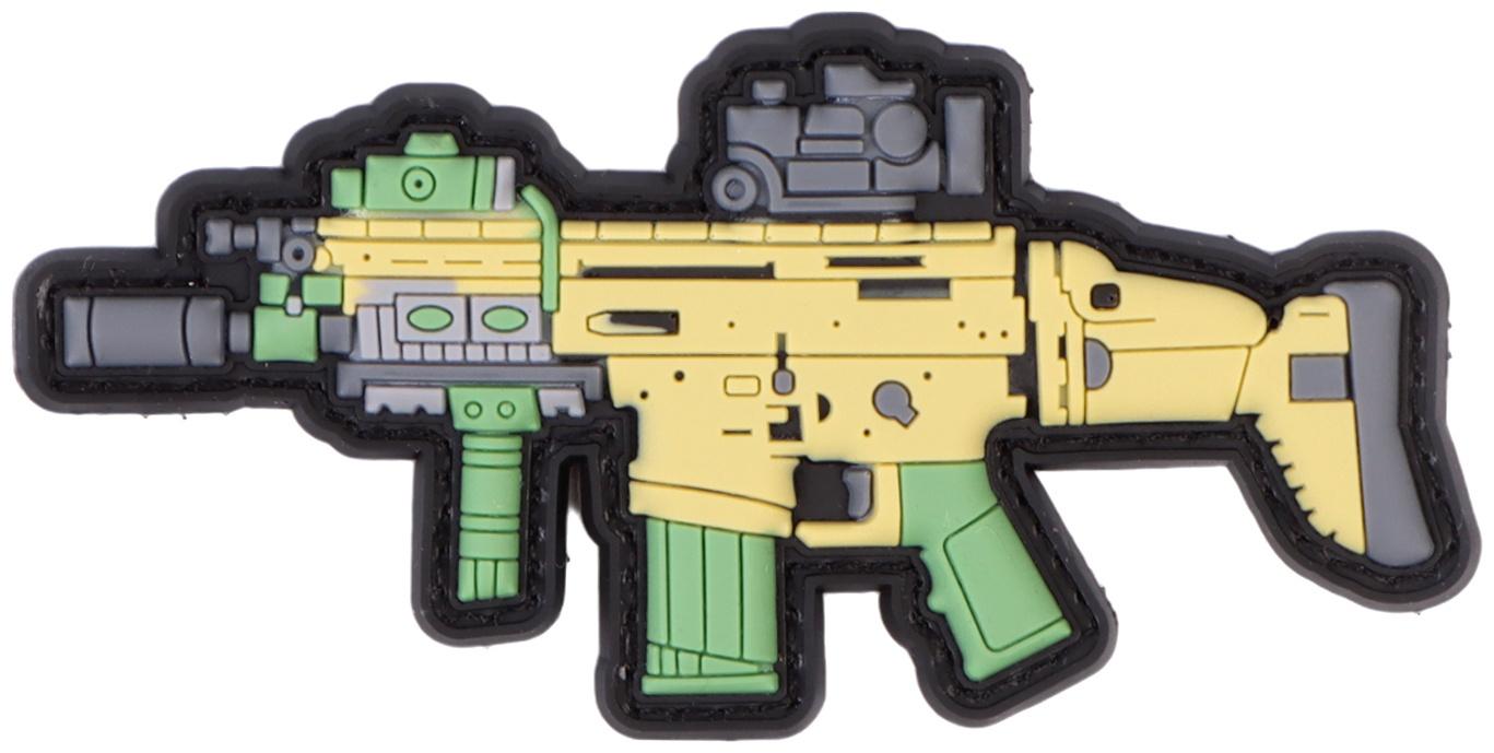 Шеврон на одежду «Автомат SCAR», 10×5 см, разноцветный