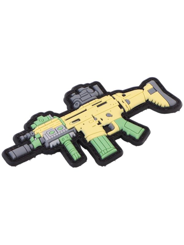 Шеврон на одежду «Автомат SCAR», 10×5 см, разноцветный