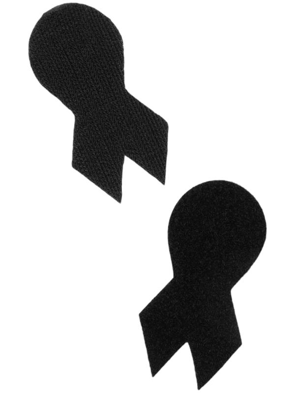 Шеврон на одежду «Георгиевская лента», 8×4 см, чёрный, оранжевый