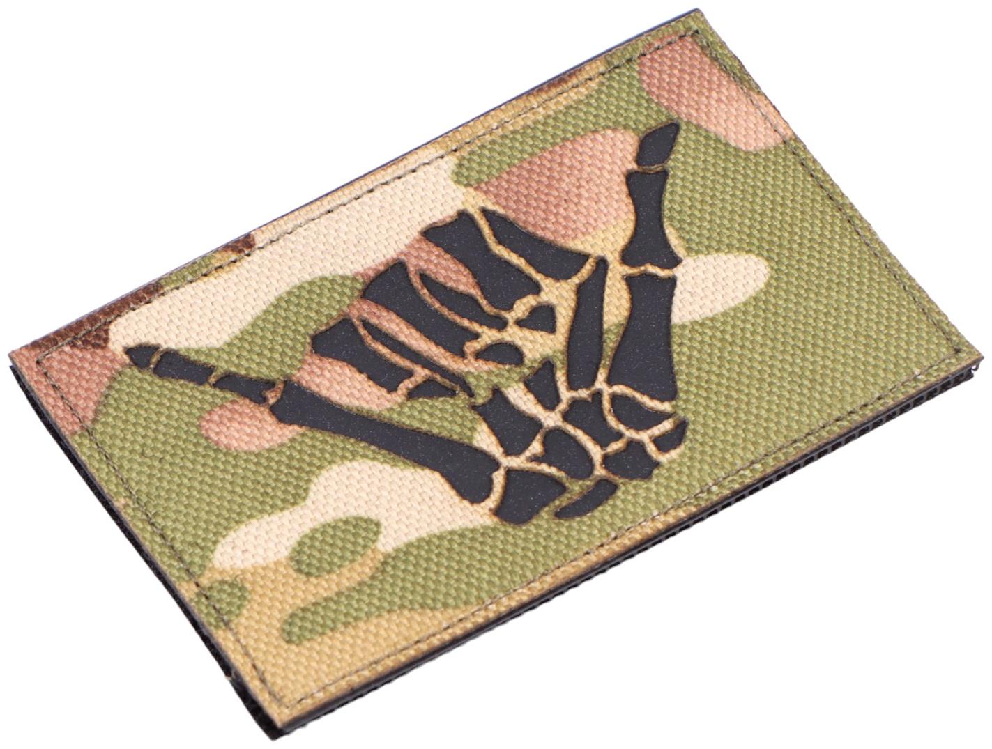 Шеврон на одежду «Скелет», 8.5×5 см, разноцветный