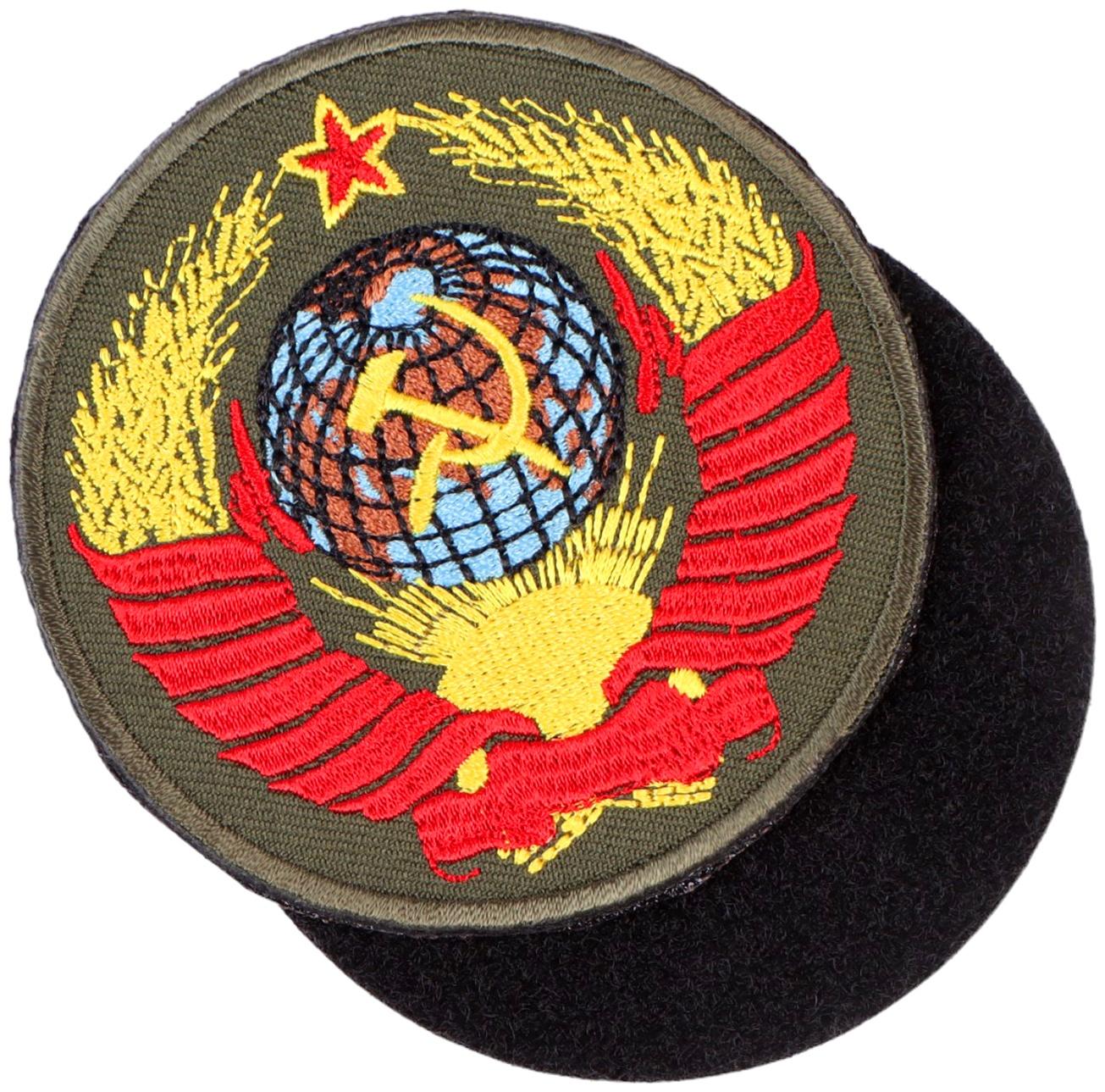 Шеврон на одежду «СССР», d=8 см, разноцветный