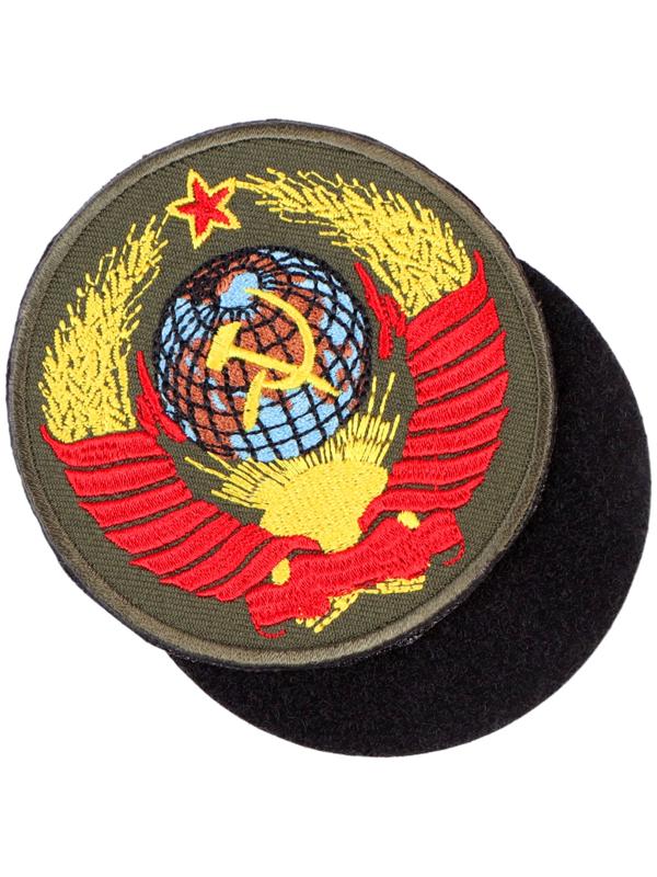 Шеврон на одежду «СССР», d=8 см, разноцветный