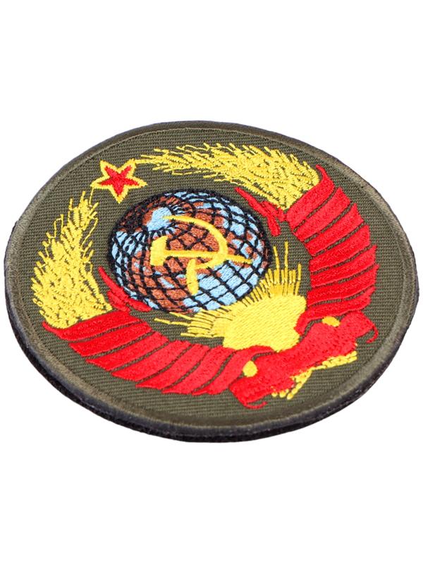 Шеврон на одежду «СССР», d=8 см, разноцветный