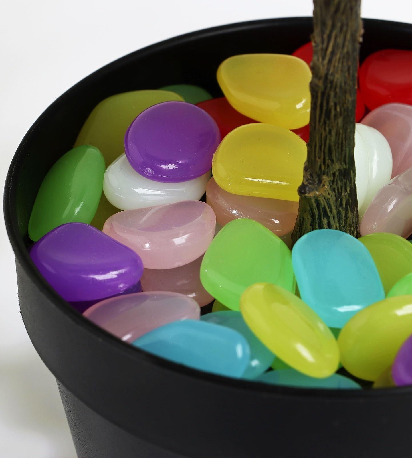 Светящийся декор «Галька», МИКС, 300 г / 2-3 см