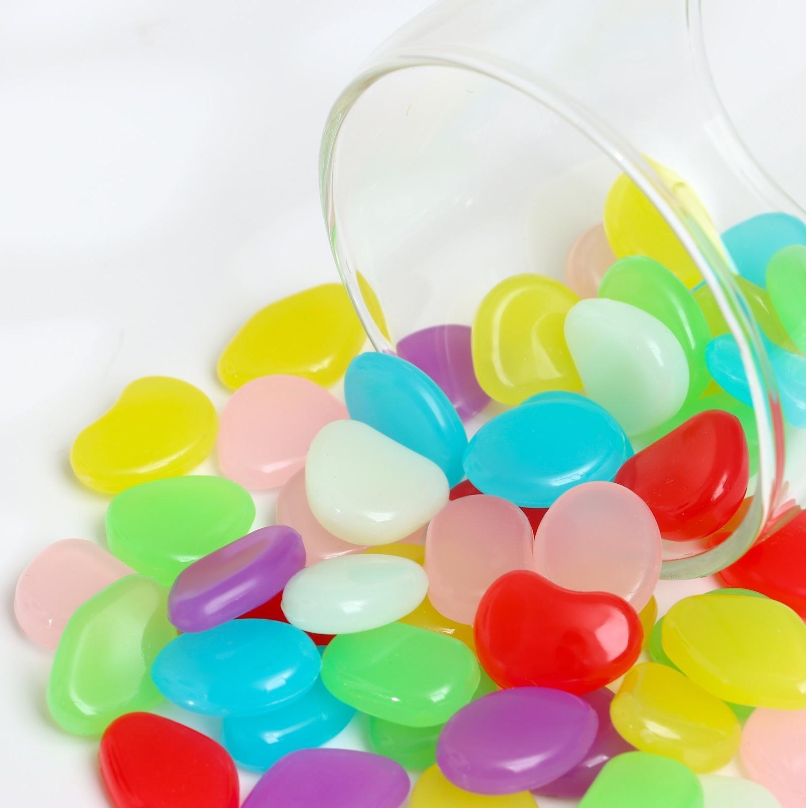 Светящийся декор «Галька», МИКС, 300 г / 2-3 см