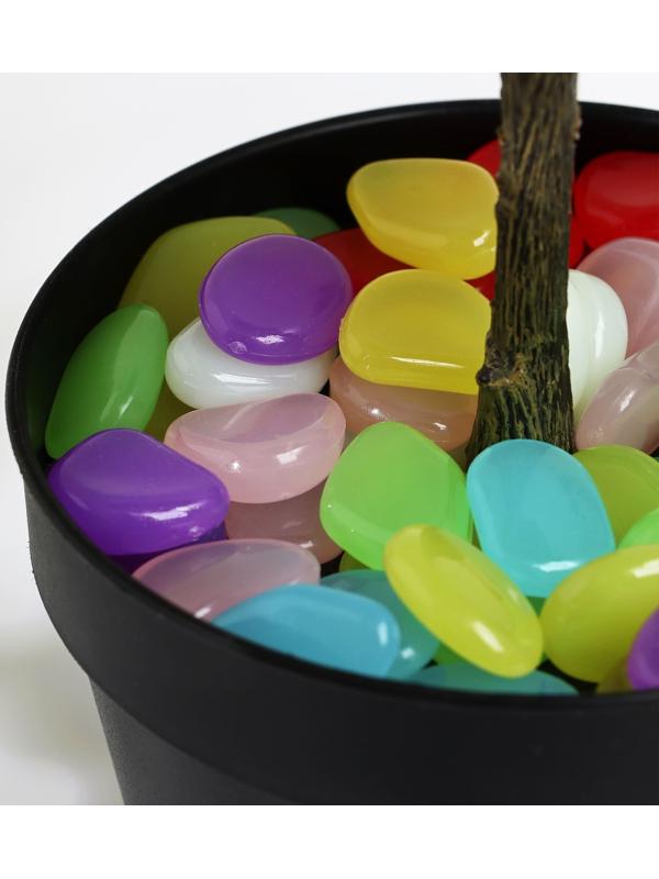 Светящийся декор «Галька», МИКС, 300 г / 2-3 см