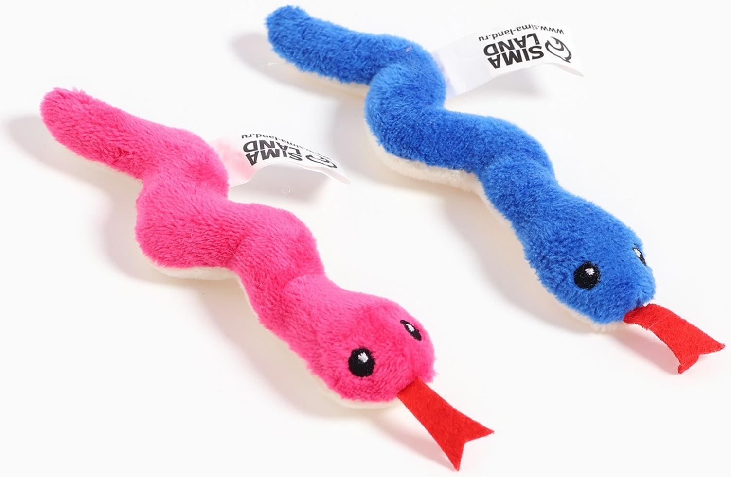 Мягкий магнит «Змея», 11 см, цвет МИКС