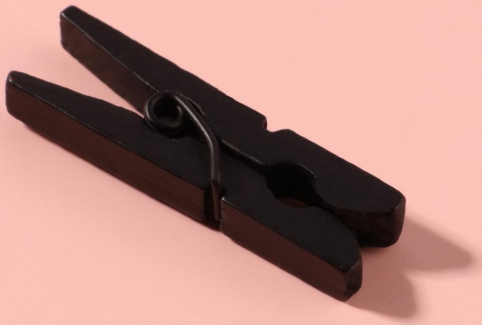 Прищепки для шитья, 3 × 0,9 × 0,3 см, 10 шт, цвет чёрный
