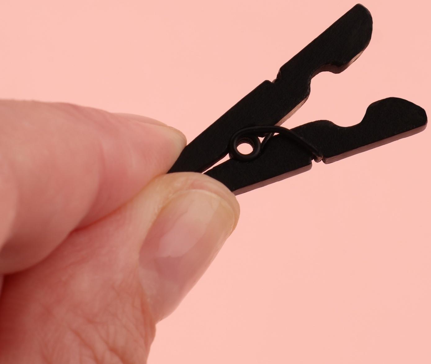 Прищепки для шитья, 3 × 0,9 × 0,3 см, 10 шт, цвет чёрный