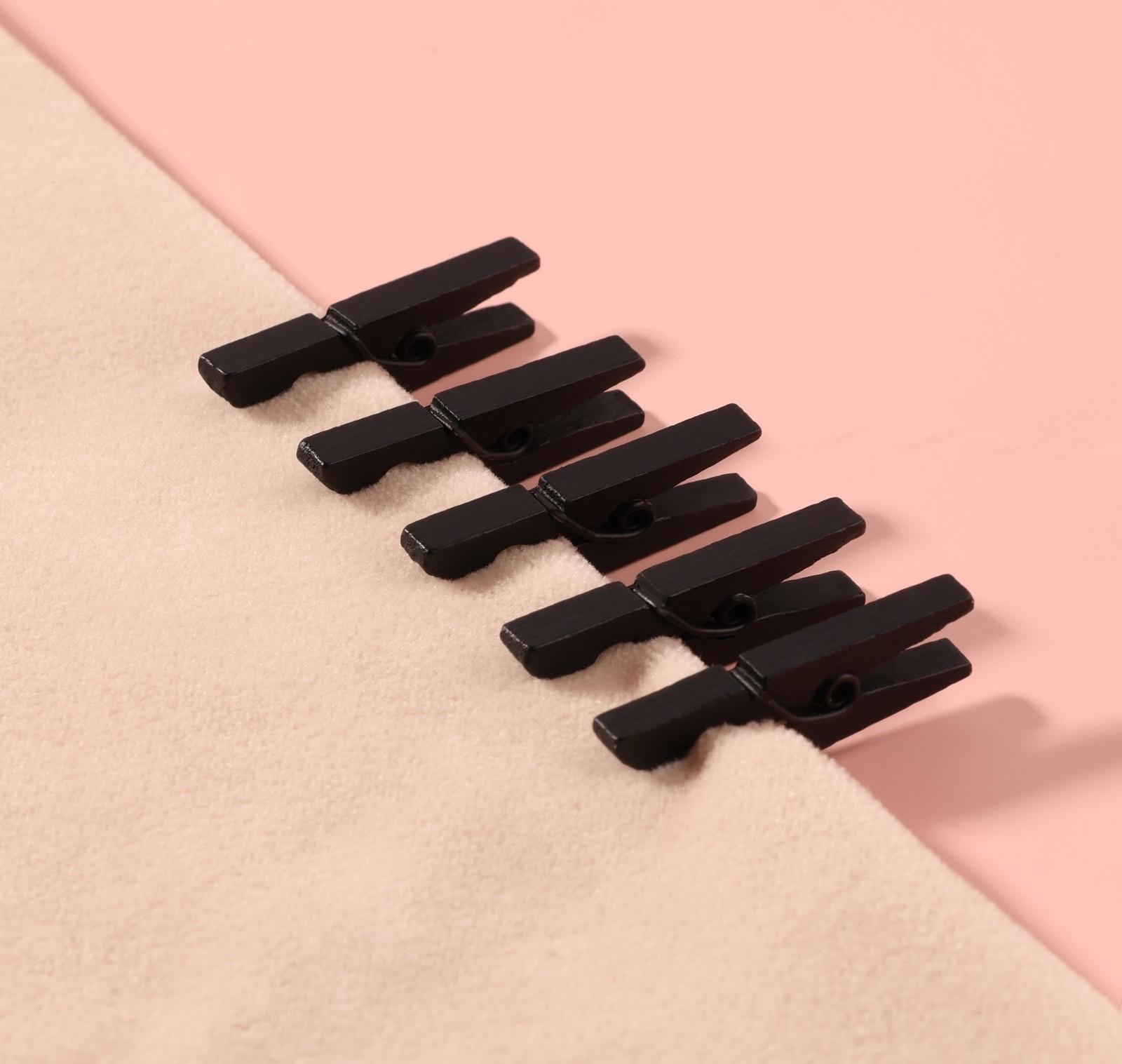 Прищепки для шитья, 3 × 0,9 × 0,3 см, 10 шт, цвет чёрный