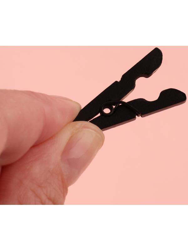 Прищепки для шитья, 3 × 0,9 × 0,3 см, 10 шт, цвет чёрный